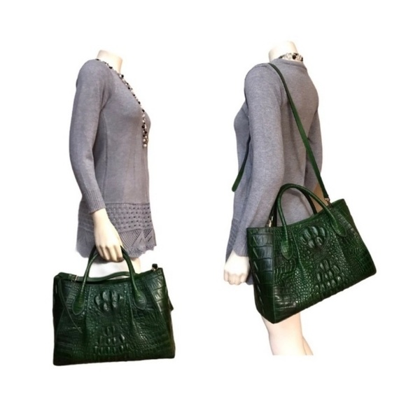 Pijushi croc embossed leather bag - Picture 6 of 15